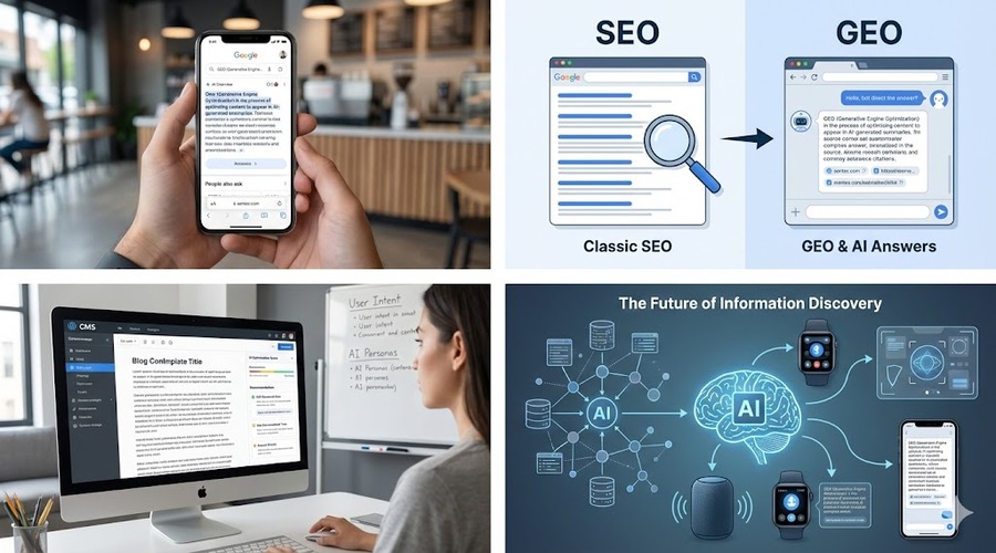 GEO Avantajları, GEO ve SEO benzerlikleri, GEO ve SEO farkları, Üretken Motor Optimizasyonu, Üretken Motor Optimizasyonu ve Arama Motoru Optimizasyonu farkı