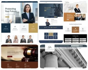 Avukatlık ofisleri ve hukuk büroları için modern kurumsal web sitesi tasarımı